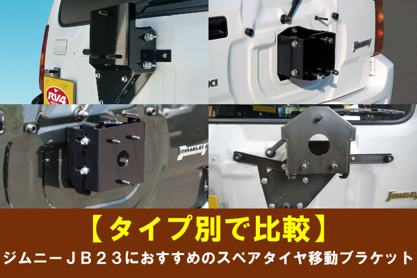 ジムニー　jb23 スペアタイヤ移動ブラケット