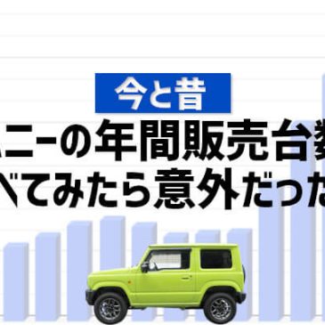 今と昔のジムニーの年間販売台数を調べてみたら意外だった件