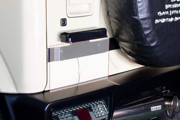 LEDフラットナンバー移動キット【モーターファーム】